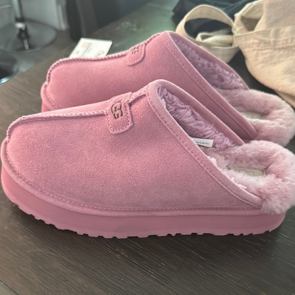 UGG Pink Slippers Plush Comfort
